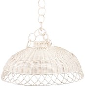 Luster prútený bielený (tienidlo) Lustre II.priemer 45 x v. 21/52(cm)