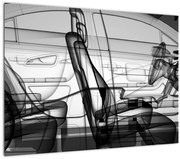 Obraz - 3D model auta (70x50 cm)