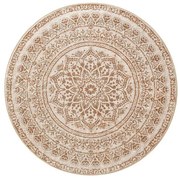 Koberec Boho-Stil béžový kruh