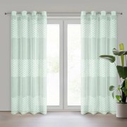 ZÁVES NA KRRÚŽKOCH ESTERI 140X250 CM MÄTOVÁ