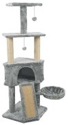 Škrabací strom pre mačky- sivý