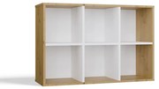 Regál Malax Mini 90 cm dub artisan/bílý