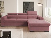 Rohová sedačka Sansa, staroružová látka, pravý roh%