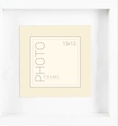 Rám 13x13/19x19, kazeta biela