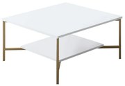 Konferenčný stolík Gold Line White