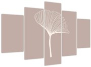 Obraz - Béžové listy N⁰5 (150x105 cm)