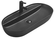 Mexen Adel, umývadlo na dosku 80 x 40 cm, čierna matná, 22168085