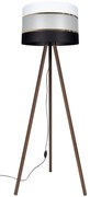 Stojacia lampa CORAL 1xE27/60W/230V hnedá/čierna/biela/zlatá