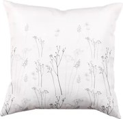 Dekoračný vankúš Lúčne kvety 45x45 cm, krémový%