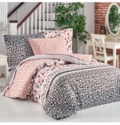 Obliečky bavlnené Laviva hnedé EMI, Francúzsky set1 200x220 + 2x (70x90)