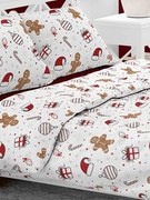 Obliečky Vianočná pohoda A/3 Bavlna 70x90 140x200 cm