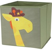 Úložný box z netkanej textílie Žirafa 30 x 30 cm