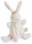 Doudou Darčeková sada - Hračka s úchytom na cumlík králiček 15 cm