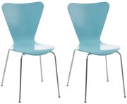 Stolička Callisto (SET 2 ks) - Modrá