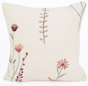 Flanelová obliečka na vankúš 40 x 40 cm - Vlčie maky béžové