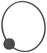 Dizajnové nástenné svietidlo čierne 67 cm vrátane LED 3-krokového stmievania - Anello