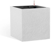 Flower Lover Samozavlažovací kvetináč Cubico Stone biela, 27 cm, 27 cm