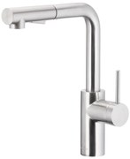 KFA Armatura 6623-110-22 - Drezová batéria s vyťahov. sprškou DUERO BASIC nerez