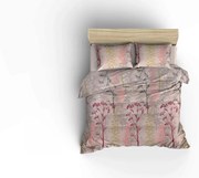 Bavlněný přehoz přes postel na dvoulůžko s povlaky na polštáře a prostěradlem Pure béžový