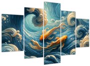 Obraz - Zlaté rybky (150x105 cm)