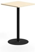 Barový stôl VERTICUS, 700x700x1100 mm, breza/čierna