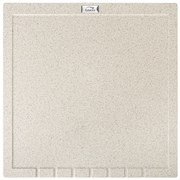 Laveo Halvo, granitový odkvapkávač 350x350x25 mm, béžová, LAV-OBA_401T