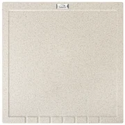 Laveo Halvo, granitový odkvapkávač 350x350x25 mm, béžová, LAV-OBA_401T