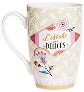 Šálka káva čaj XL "L'Escale aux Délices" D 8,5 x H.13 cm - 450ml, porcelán