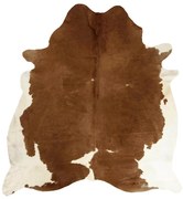 Koberec kravská koža hnedá / biela - 250 * 150 * 0,3 cm