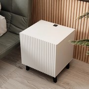 NOČNÉ STOLÍKY 2KS LUCILE S NABÍJAČKOU BIELE