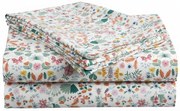 Bavlnená plachta do detskej postieľky LUNETTA farebná 110x160 cm