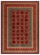 Koberec KASHQAI 4349 300 orientálny / rám, terakota / zelený