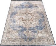 DY Béžovo-modrý koberec s vintage vzorom Milas PRL 10B-CK