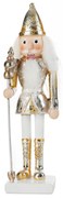 VIANOČNÁ FIGÚRKA NUTCRACKER 20 CM ZLATÁ