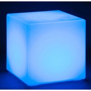 LED svietiaci stolík/taburet, 60x60x60 cm