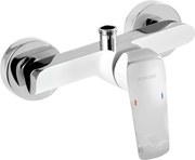Novaservis Nobless Tina, sprchová nástenná batéria bez príslušenstva, biela-chróm, 38062/1,1