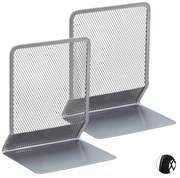 Knižná zarážka Bookends, sada 2ks RD4812 strieborné