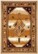 Alfa Carpets, Kusový koberec TEHERAN T-375 beige, 120x170, béžová, chodba / predsieň