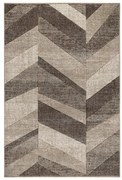 Koberec FEEL 5673/15055 HERRINGBONE béžový / hnedý / krémový