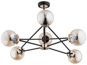 Luster na tyči SAGITO 6xE14/10W/230V zlatá