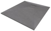 Erga Oldaf, SMC obdĺžniková sprchová vanička 100 x 80 cm, šedá matná, ERG-GMA-OL-80100G