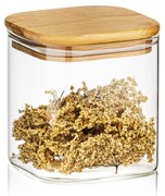 4Home Sklenená dóza na potraviny s viečkom Bamboo, 550 ml, 550 ml