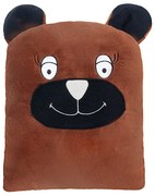 Bellatex Tvarovaný vankúš Medvedík, 35 x 40 cm