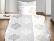 Biber obliečky Alterna, šedé s ornamentami%