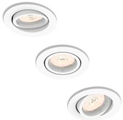 Philips 50393/31/PN - SADA 3x Podhľadové svietidlo DONEGAL 3xGU10/5,5W/230V