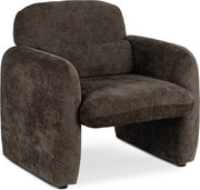 TOGO moderné kreslo, hnedé