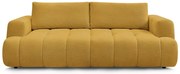 Rozkladacia/s úložným priestorom pohovka v horčicovej farbe 251 cm Fuji – Bobochic Paris
