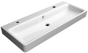 GSI GSI, SAND keramické umývadlo 120x50 cm, 2 otvory, biela ExtraGlaze, 9024211