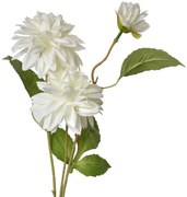 Biela umelá dekorácia kvetina georgína - 17*10*70 cm