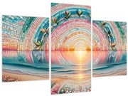 Obraz – Mozaika zapadajúceho slnka (90x60 cm)